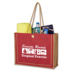 Seaside Jute Tote Bags