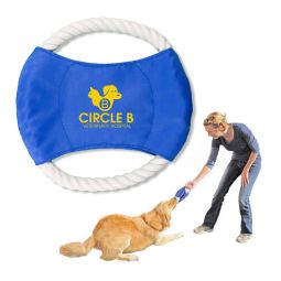 Throw and Tug Rope Disc Toys