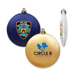 Holiday Ornaments - Flat Style, Satin Finish
