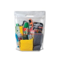Economy Clear-Vu Zip Top Plastic Bags
