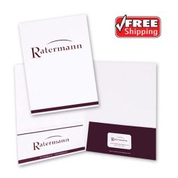 Presentation Folders - 1 Custom Imprint Color