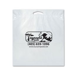 Die Cut Handle Plastic Bags, XL Size