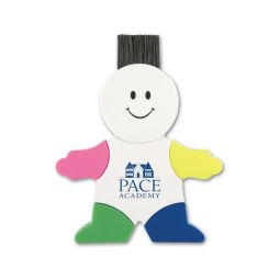 Highlighter Man With Computer Sweeper