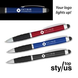 Lighted Logo Stylus Pens
