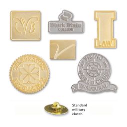 Custom Die Struck Sandblast Lapel Pins