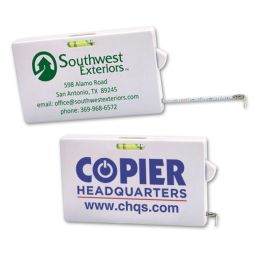 Business Card Tape Measures With Level
