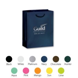 Deluxe Matte Paper Bags,  Size 8"x10"x4"