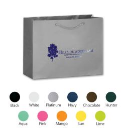 Deluxe Matte Paper Bags, Size 13"x10"x5"