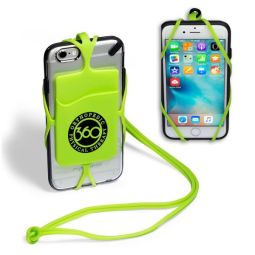 Silicone Lanyard with Phone Holder & Wallet