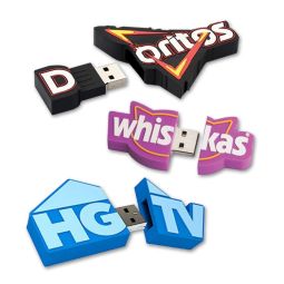 Custom 2D USB Flash Drives  - 8GB