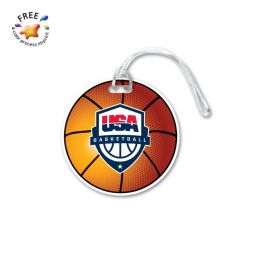 Full Color Luggage Tags, Basketball Design