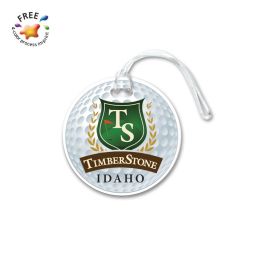 Full Color Golf Bag Tags, Golf Ball Design