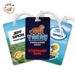 Full Color Golf Bag Tags, Rectangle