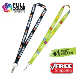 *Best Value Full Color Lanyards - 3/4" wide