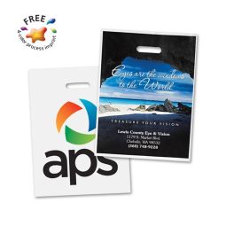 Full Color Imprint Plastic Bags, Size 12"x15"