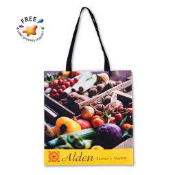 Full Color Sublimated Flat Totes, Size 15"x16"