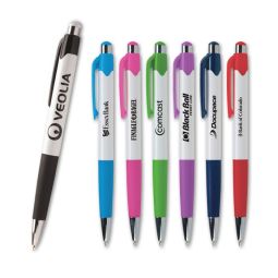 Mardi Gras Pens - White Barrels