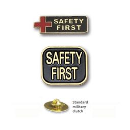 Safety First Lapel Pins