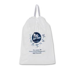 Poly Draw-Tape Plastic Bags, Medium Size