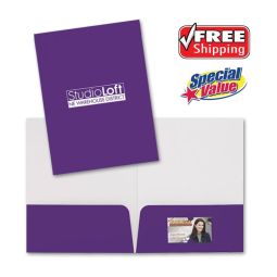 Value Line Gloss Presentation Folders - Low Minimum