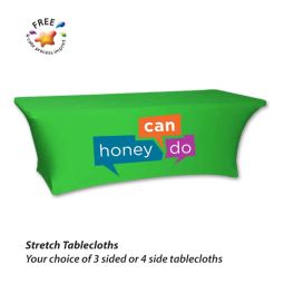 Stretchable Dye-Sub Tablecloths - 6 Foot Table