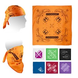 All-Purpose Bandannas/Scarfs - 1 Color Imprint