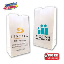 Best Value Prescription Bags, Size 6"x11"x4"