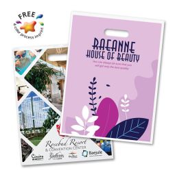Full Color Imprint Plastic Bags, Size 15"x18"