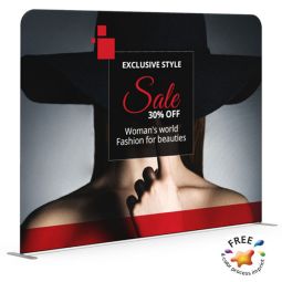 Tube Style EZ Video Backdrop Display - Size 8' x 10'