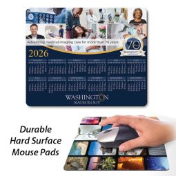 Deluxe Hard Top Mouse Pads - Size 8"x9.5" - Calendar Style