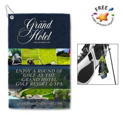  Microfiber Golf Towels, 12"x18" Full Color - Full Bleed