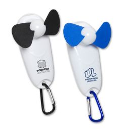 Personal Mini Fans With Light and Carabiner