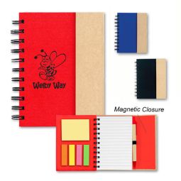 ABC Junior Notebooks With Sticky Notes & Pens - Size 4.75"x6"