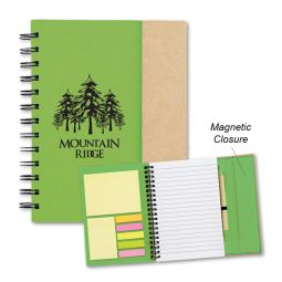 ABC Senior Notebooks with Sticky Notes & Pens - Size 6"x7"