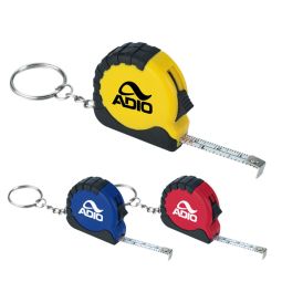 Mini Grip Tape Measure Key Chains - 3 Foot