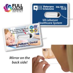 Dental Floss - Card Style With Mirror
