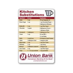 Kitchen Substitutions Magnets, 4"x6"