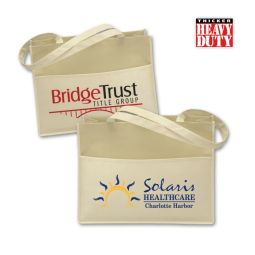 Carmel Canvas Style Poly-Air Totes, Size 16"x12"x6"