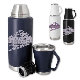XL Steel Vacuum Bottles with Cups - 51 oz.