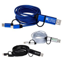 Braided 5-in-1 Charging Cables - 6 Foot