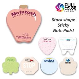 Ad-Pads Sticky Note Shapes - 3"x3", 50 Sheet