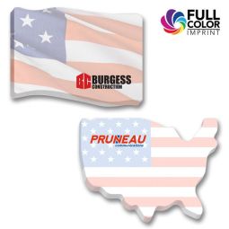 Patriotic Sticky Note Shapes - 3"x4", 50 Sheet