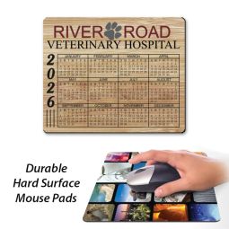 Deluxe Hard Top Mouse Pads - Size 7.5"x8" - Calendar Style