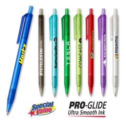 *Pro-Glide Value-Click Pens, Translucent Colors