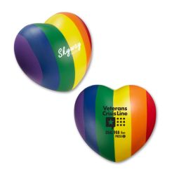 Rainbow Heart Stress Relievers