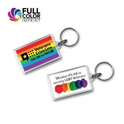 Rainbow Acrylic Key Tags