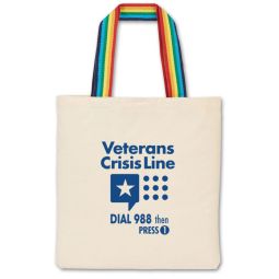 Rainbow Handle Cotton Totes