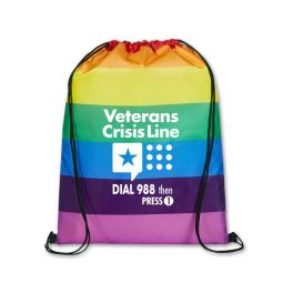 Rainbow Drawstring Totes