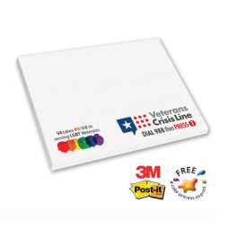 Rainbow 4/C Post-it® Note Pads, 3"x4", 50 sheet