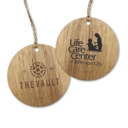 Holiday Ornaments - Wood, Round Shape